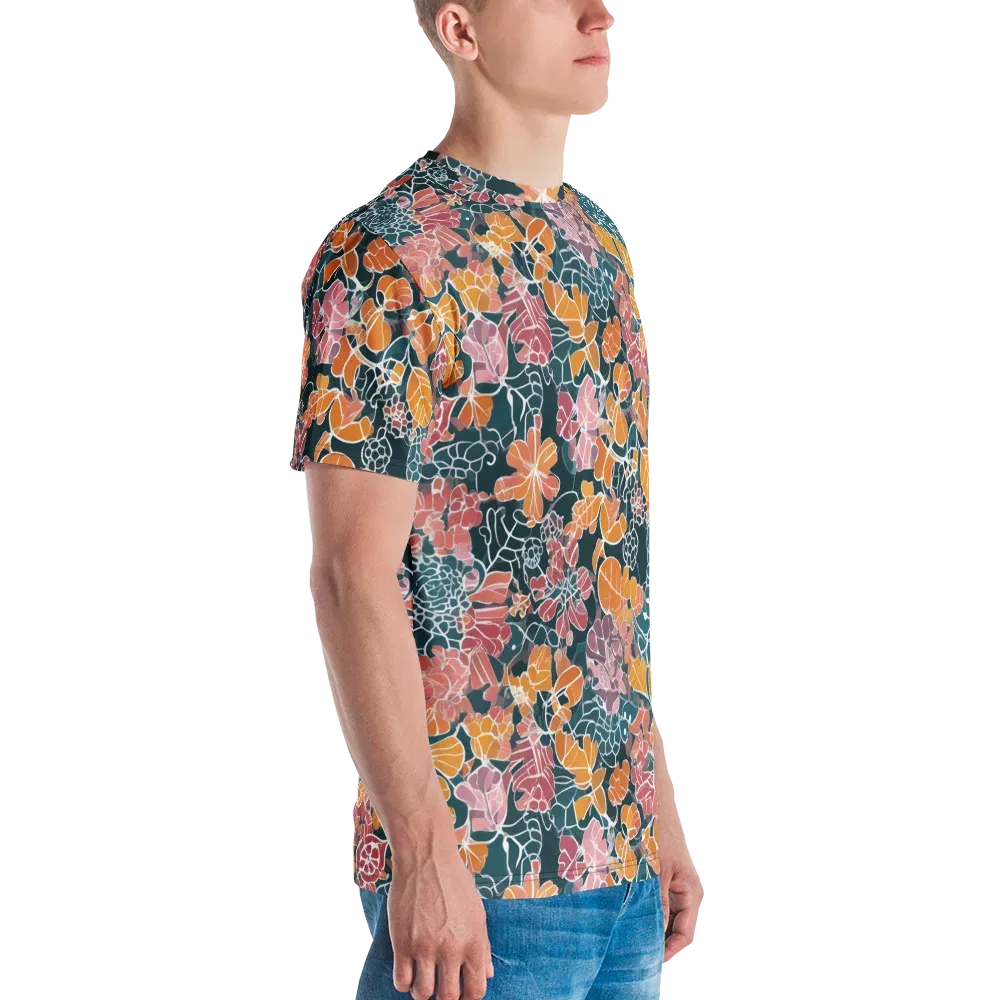 Tidal Garden on Men's Crew Neck T-Shirt — Right