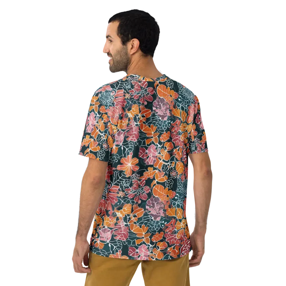 Tidal Garden on Men's Crew Neck T-Shirt — Back