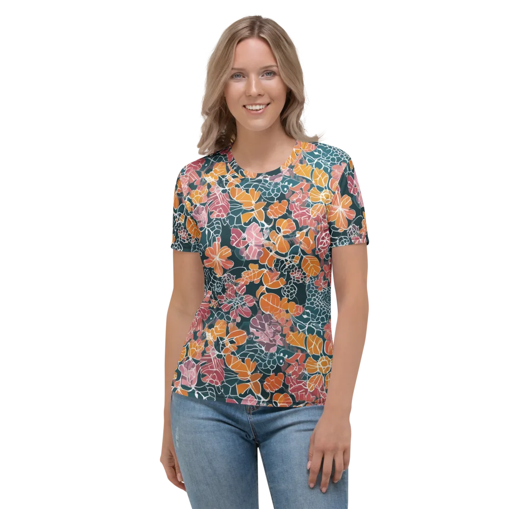 Tidal Garden on Women's Crew Neck T-Shirt — Front