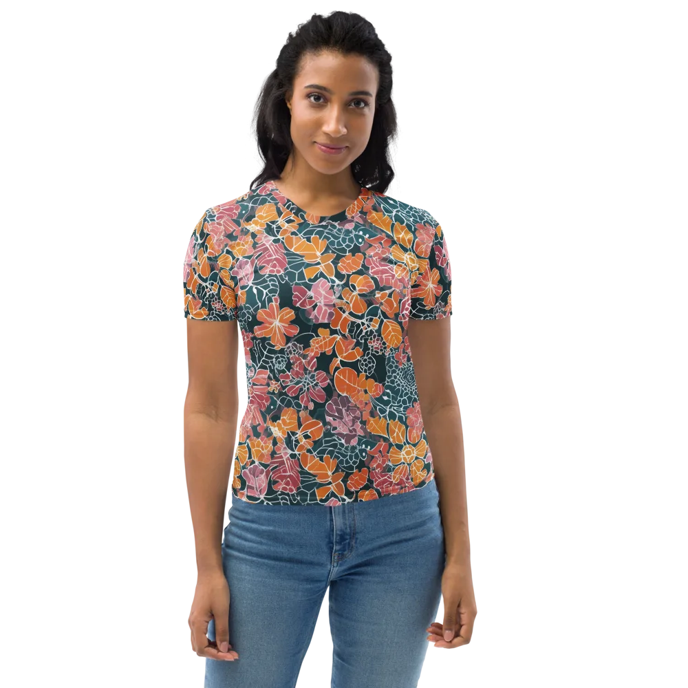 Tidal Garden on Women's Crew Neck T-Shirt — Front