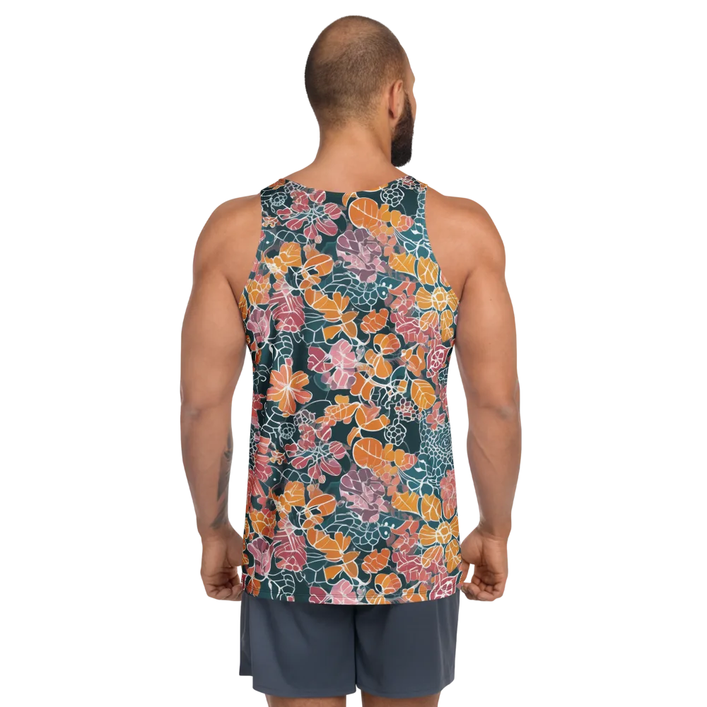 Tidal Garden on Men's Tank Top — Back