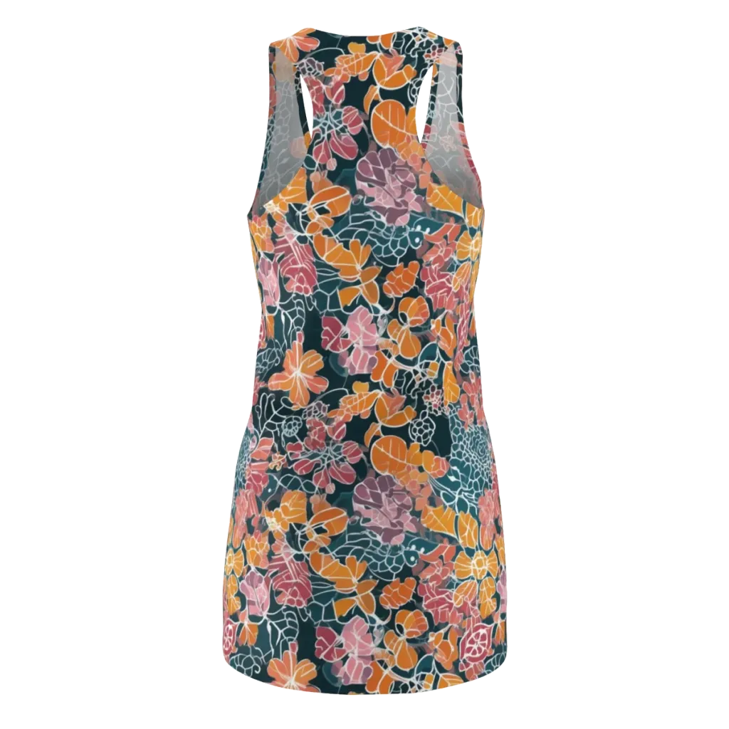 Tidal Garden on Racerback Dress — Back