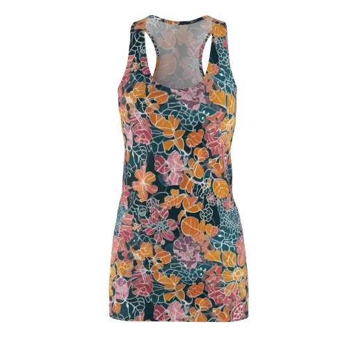 Tidal Garden on a Racerback Dress