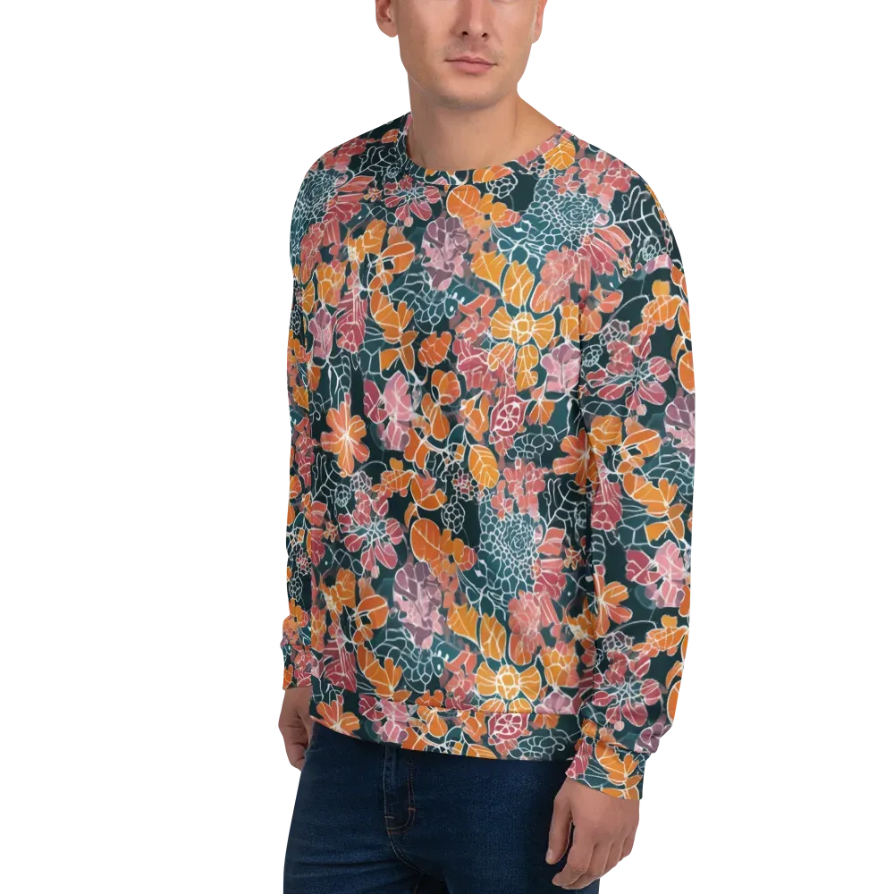Tidal Garden on Sweatshirt — Left Front