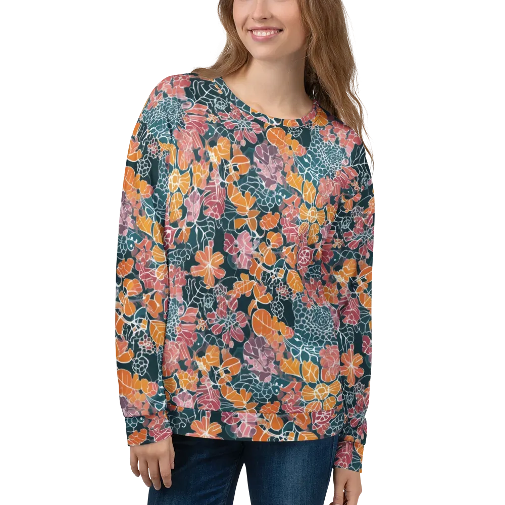 Tidal Garden on Sweatshirt — Front