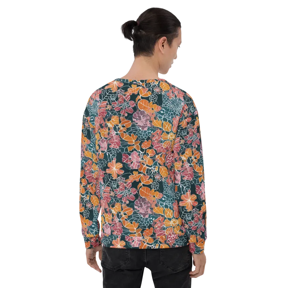 Tidal Garden on Sweatshirt — Back
