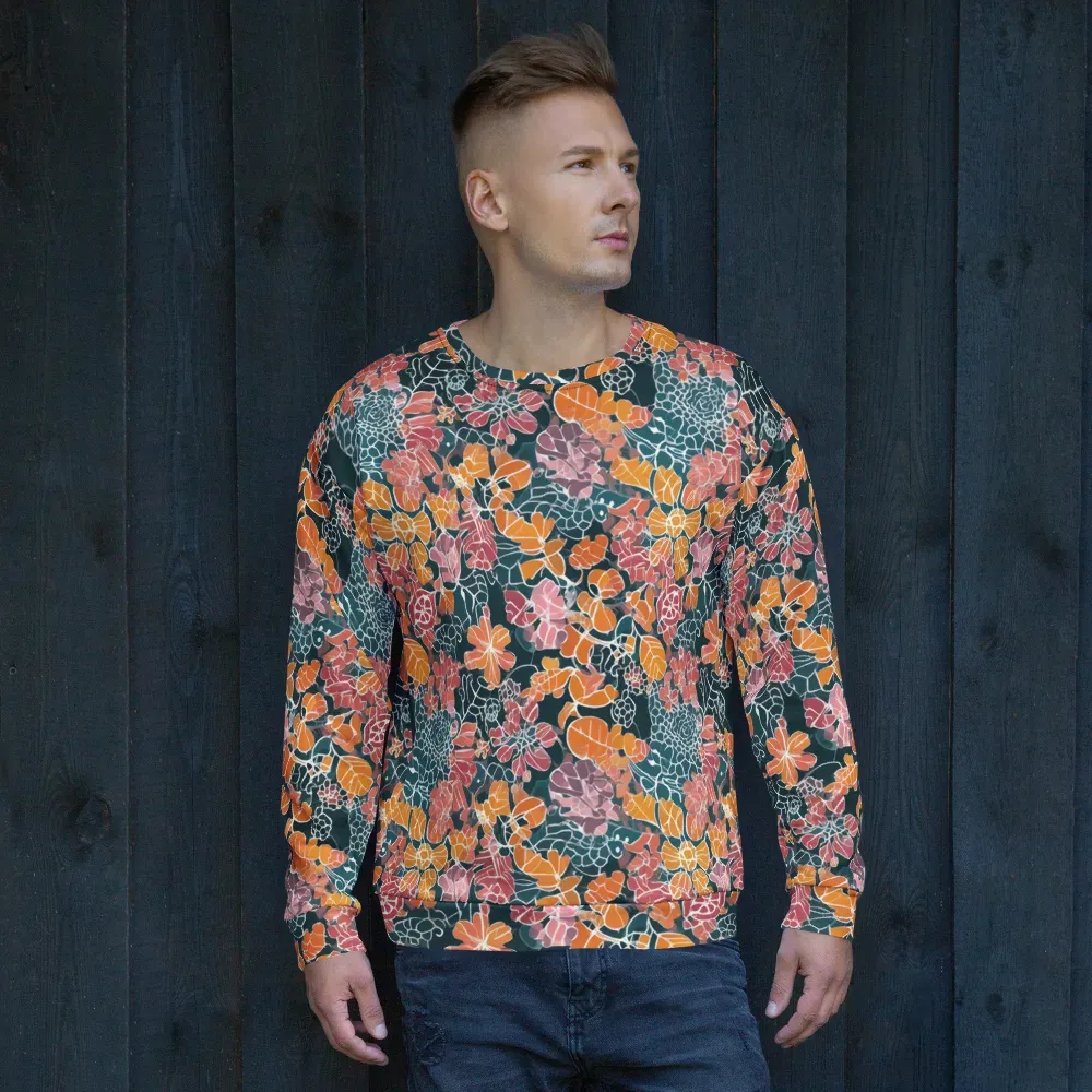 Tidal Garden on Sweatshirt — Front