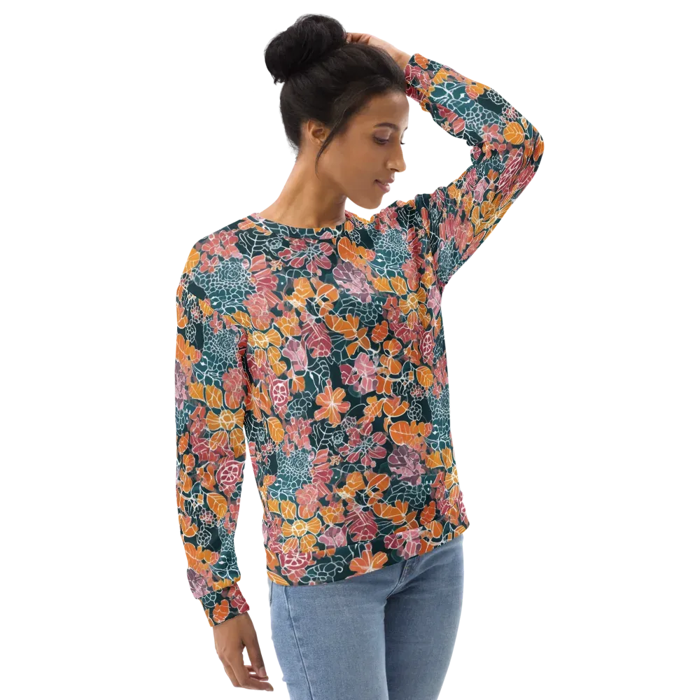 Tidal Garden on Sweatshirt — Right Front