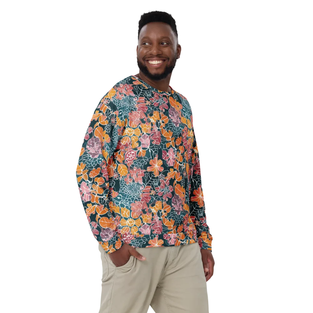 Tidal Garden on Sweatshirt — Front