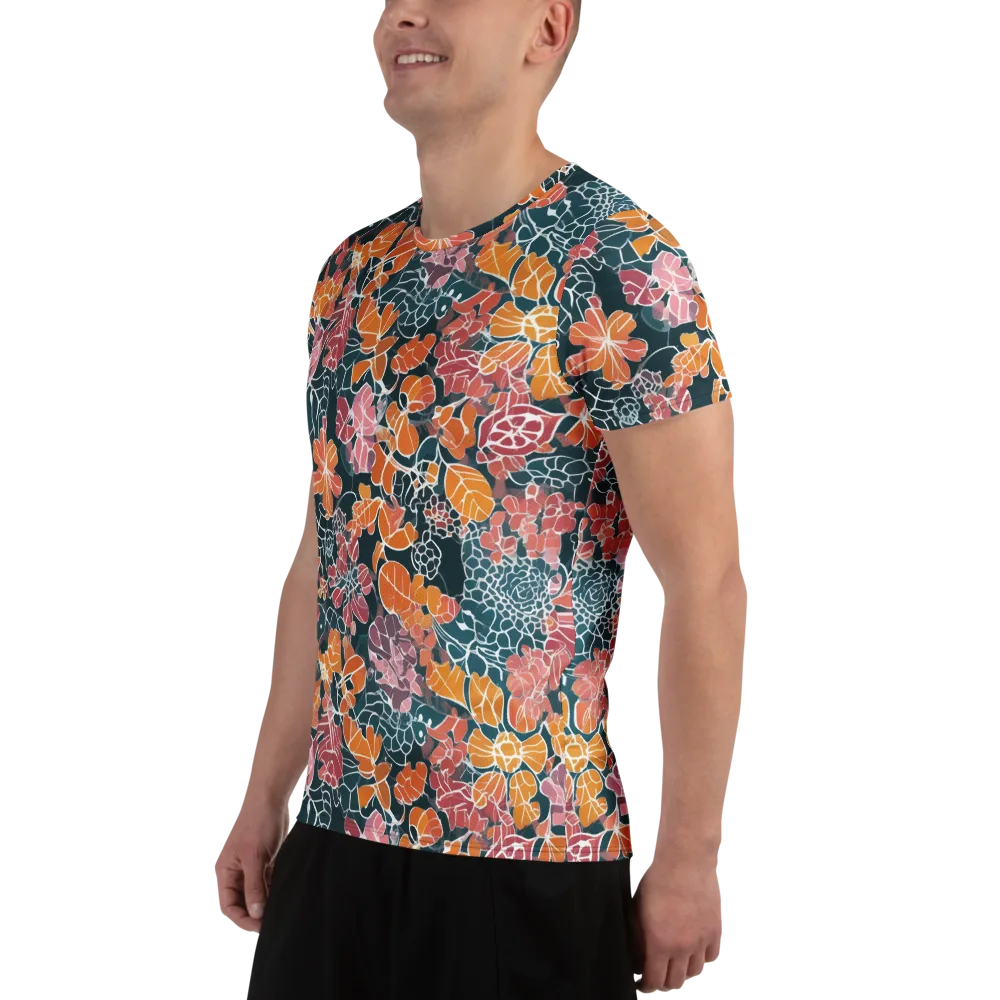 Tidal Garden on Men's Athletic T-Shirt — Left
