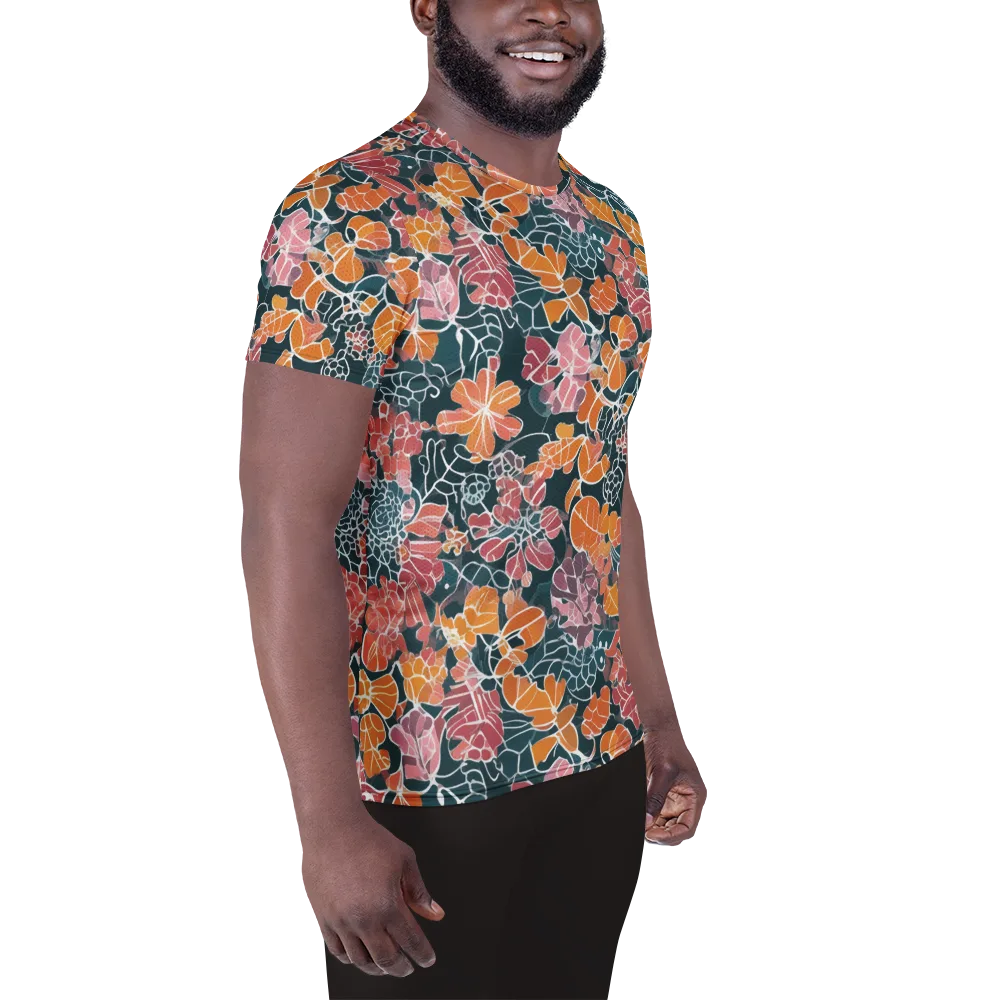 Tidal Garden on Men's Athletic T-Shirt — Right
