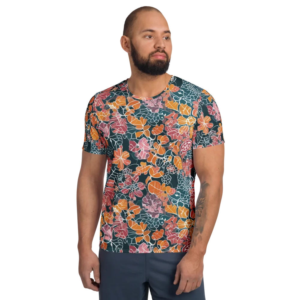 Tidal Garden on Men's Athletic T-Shirt — Front