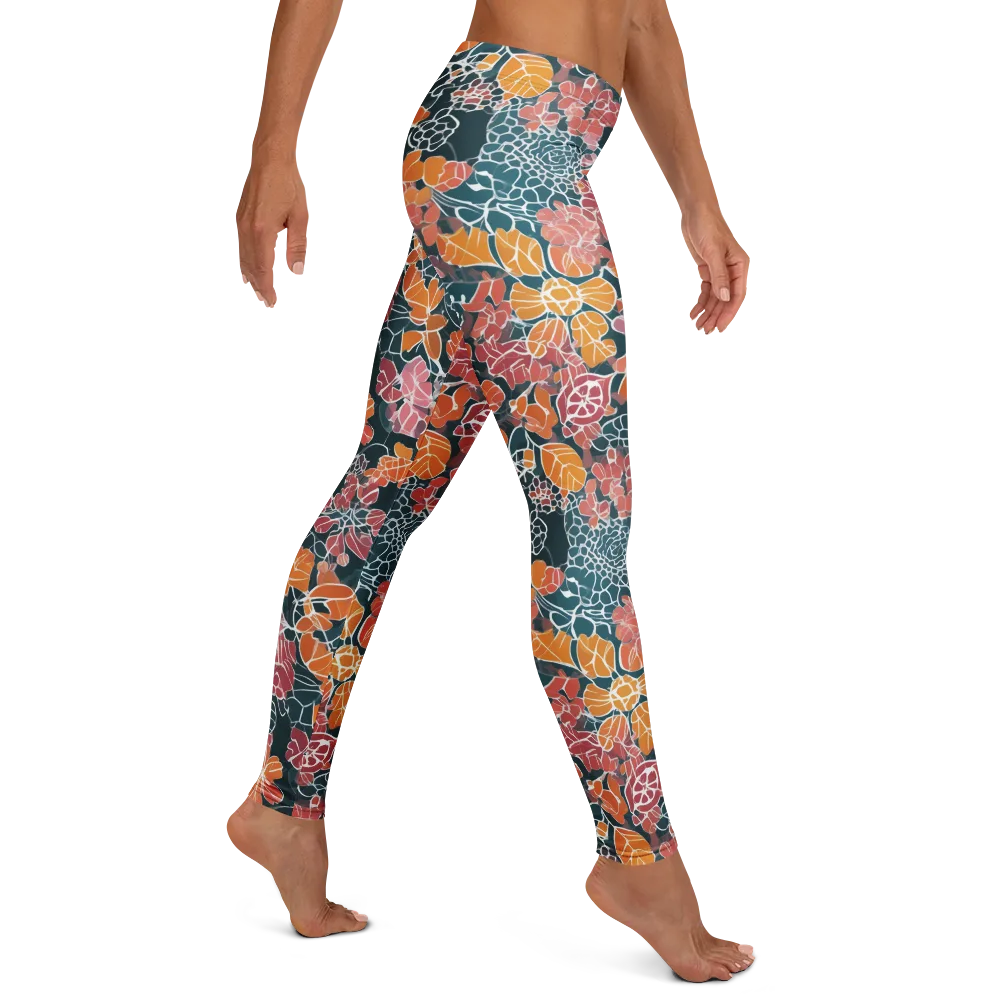 Tidal Garden on Leggings — Right