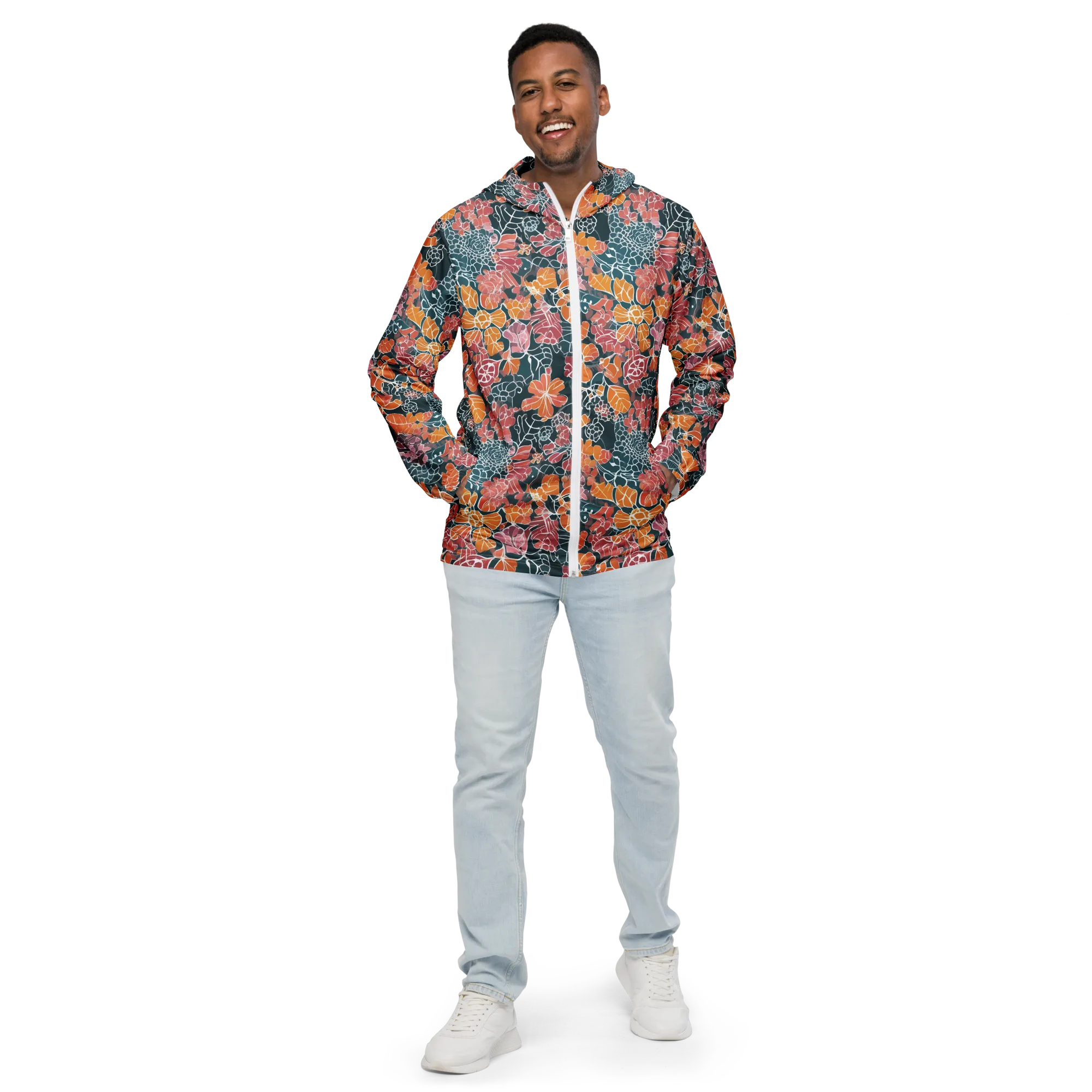 Tidal Garden on Men's Windbreaker — Front