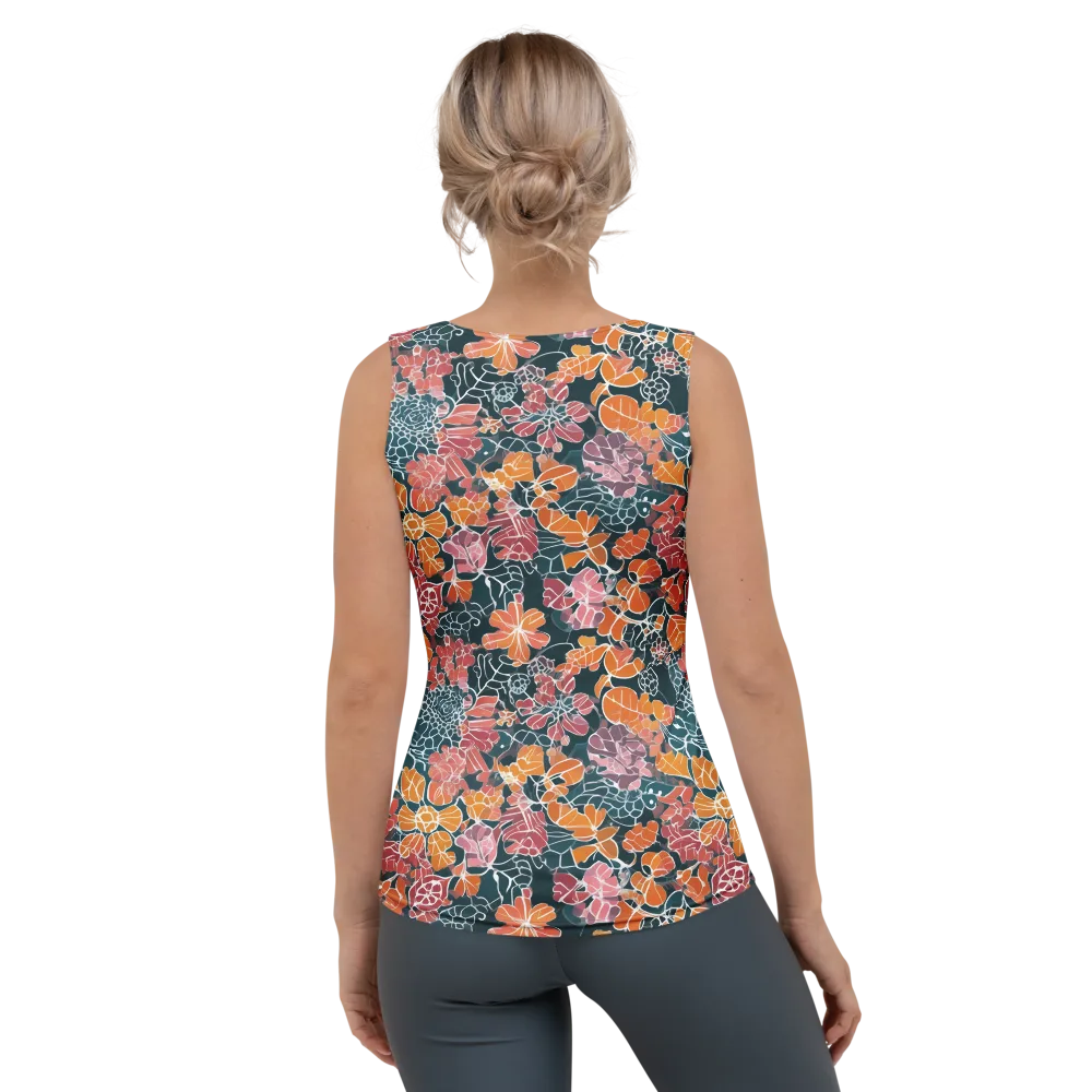 Tidal Garden on Women's Tank Top — Back