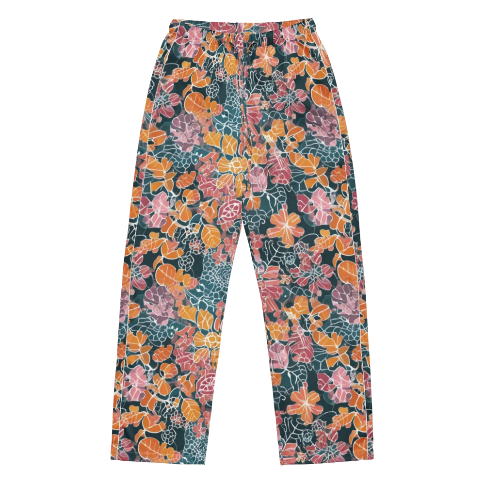 Tidal Garden on Women's Pajama Pants — Front
