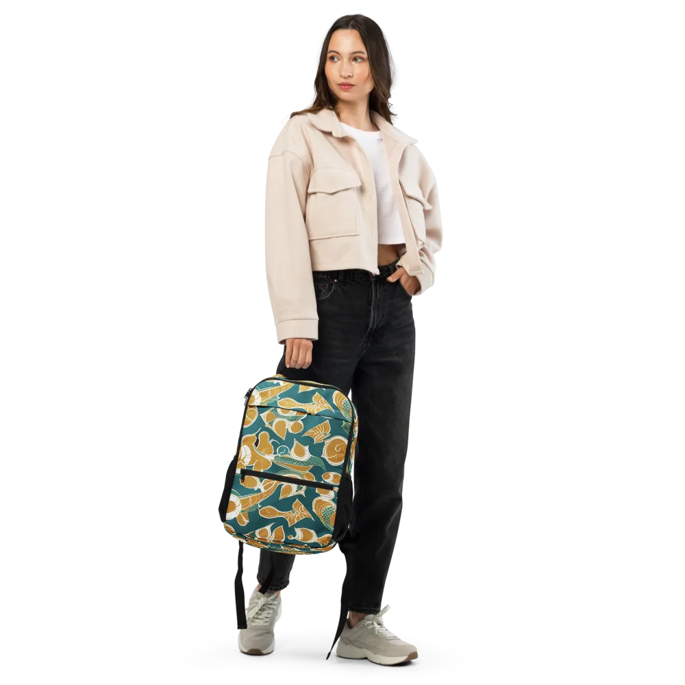 Gilded Koi Current on Utility Backpack — Front