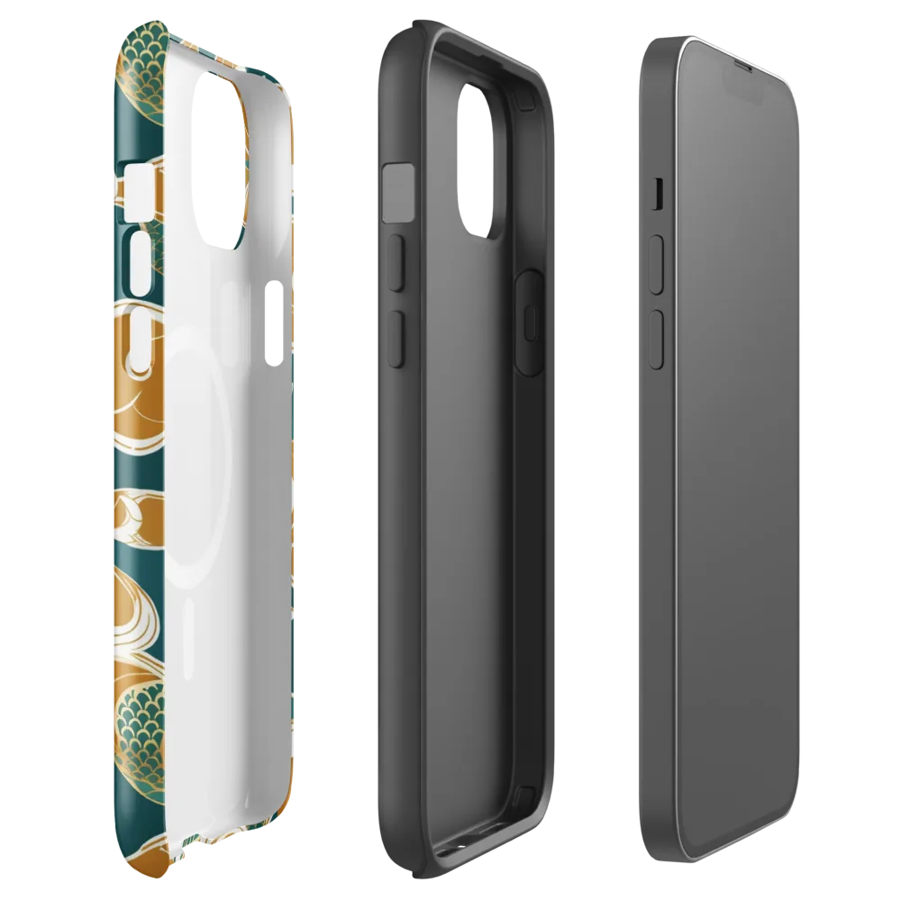 Gilded Koi Current on MagSafe Tough Case for iPhone® — Front