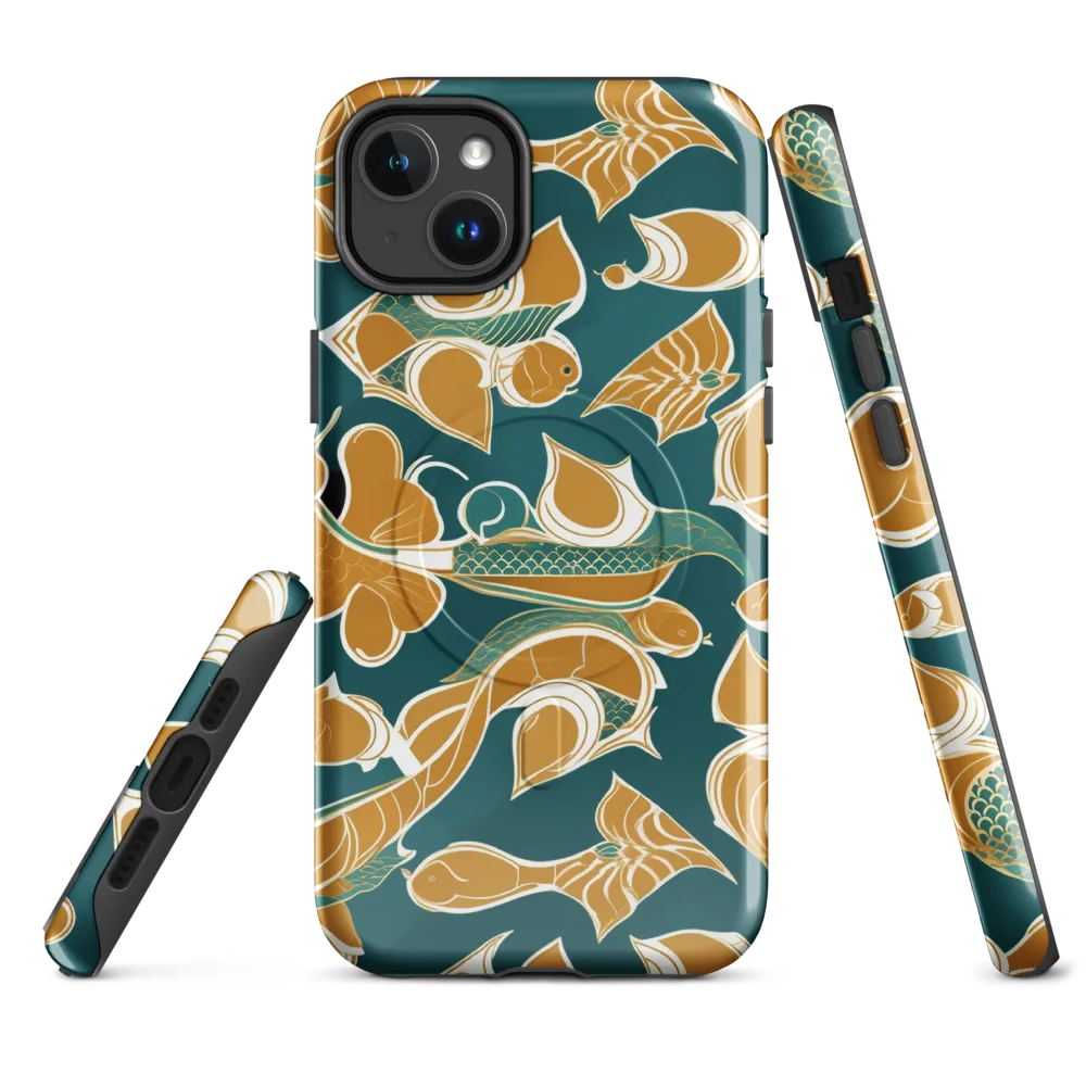 Gilded Koi Current on MagSafe Tough Case for iPhone® — Front