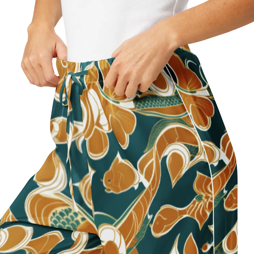 Gilded Koi Current on Women's Pajama Pants — Product details