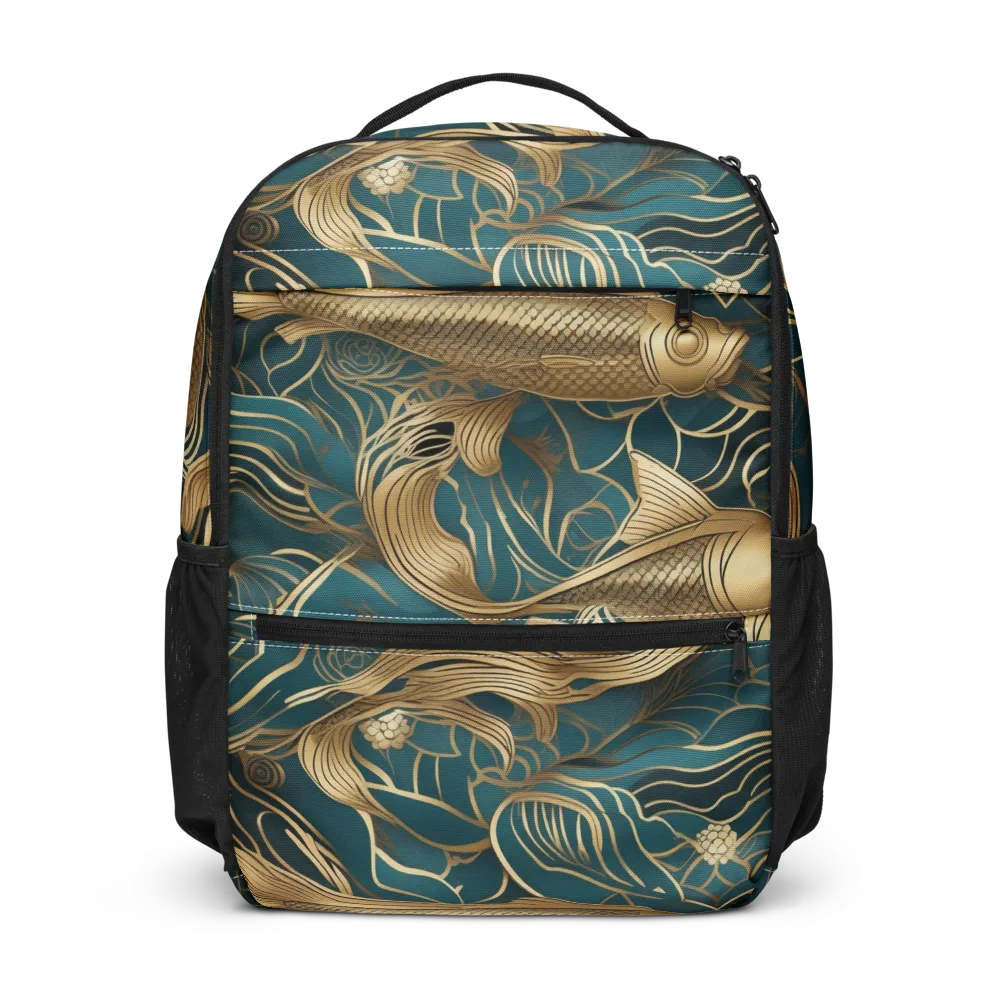Teal Tide on Utility Backpack — Front