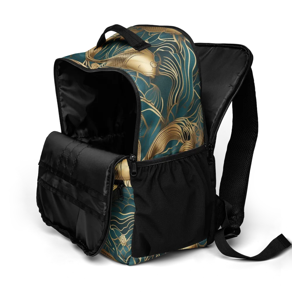 Teal Tide on Utility Backpack — Product details 2