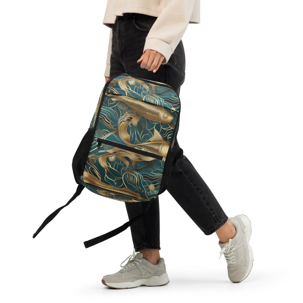 Teal Tide on Utility Backpack — Front