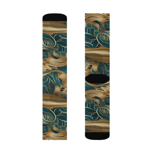 Teal Tide on a Socks