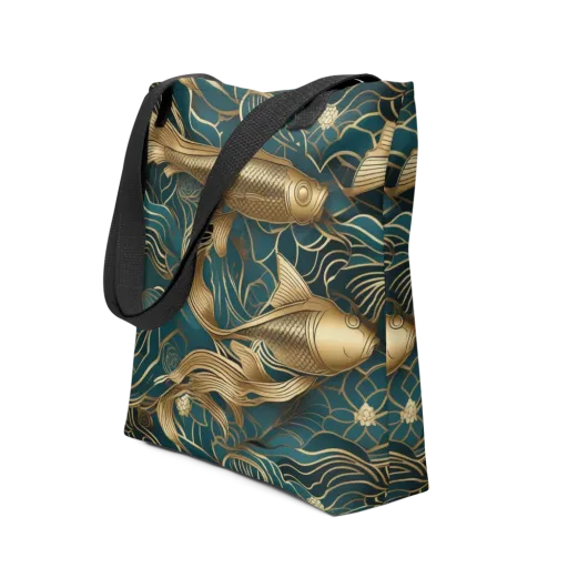 Teal Tide on a Tote Bag