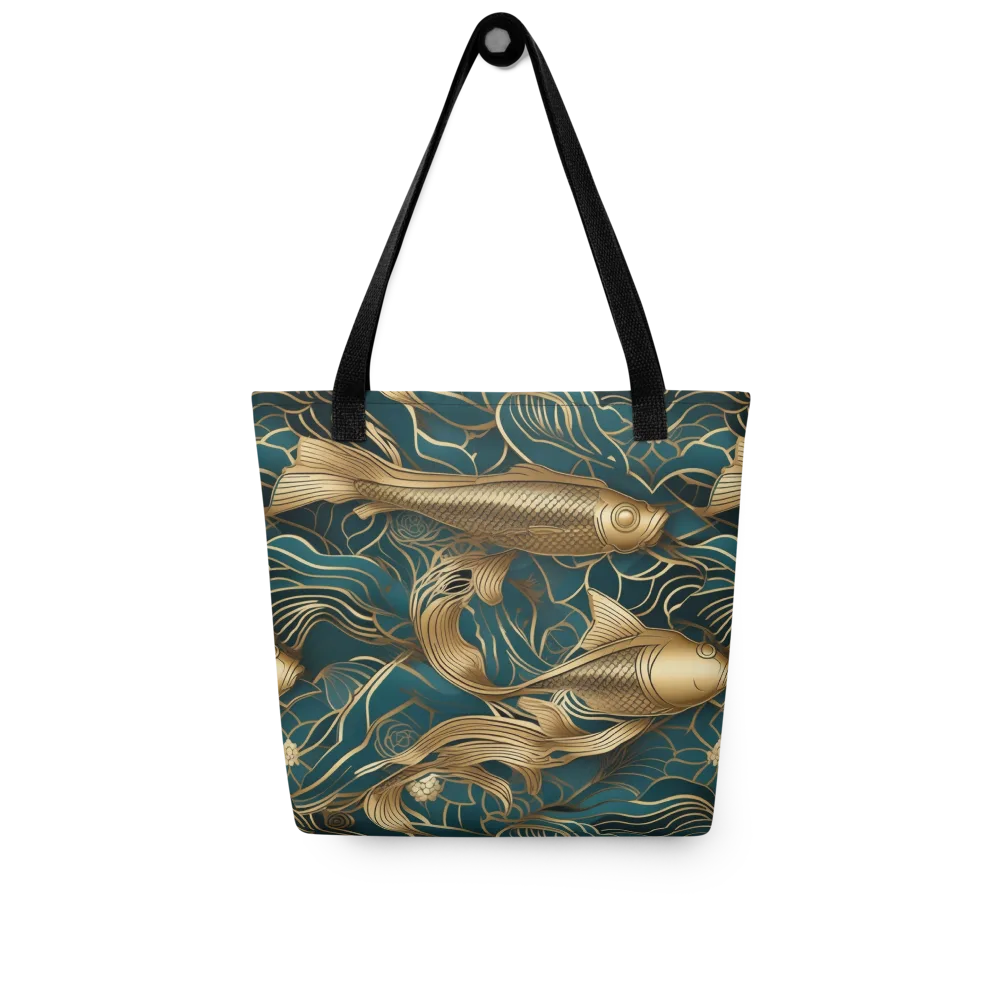 Teal Tide on Tote Bag — Front