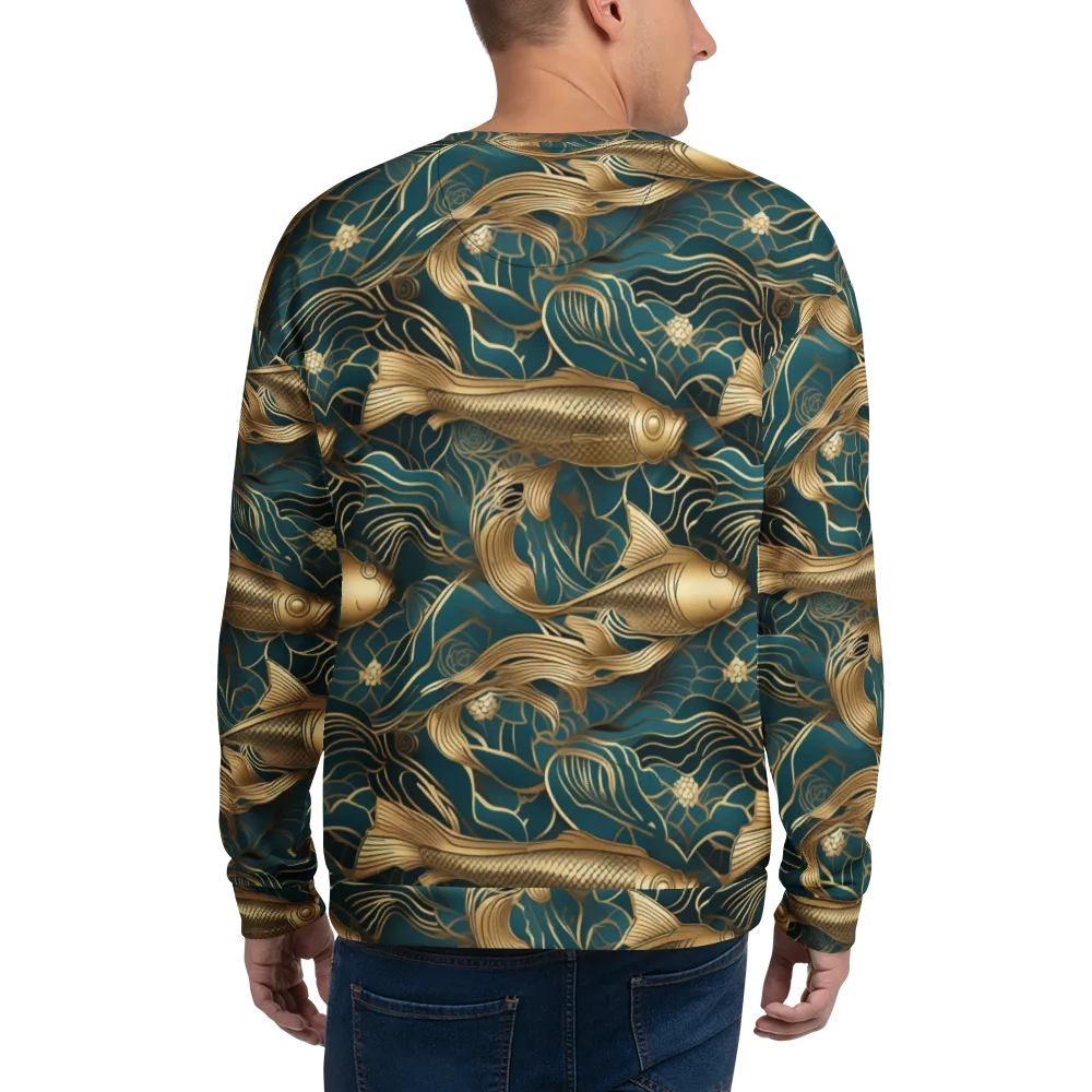 Teal Tide on Sweatshirt — Back