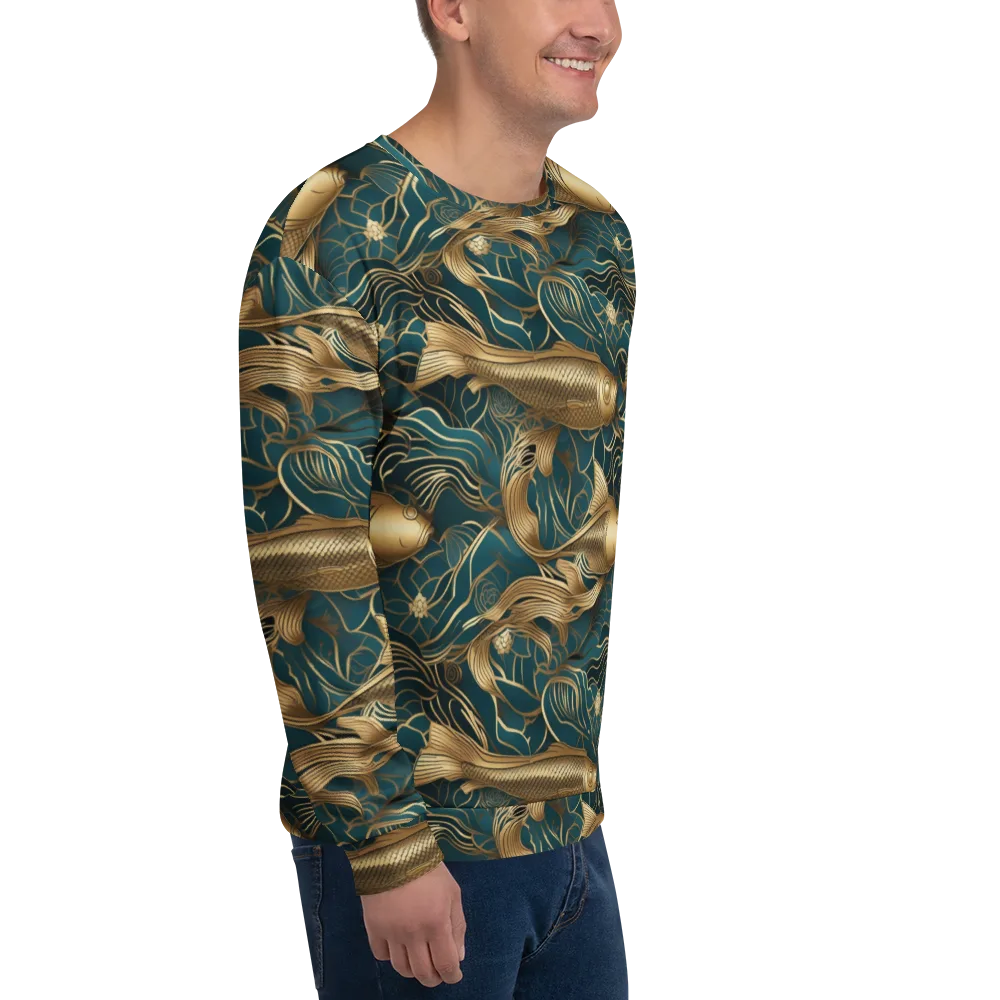 Teal Tide on Sweatshirt — Right Front