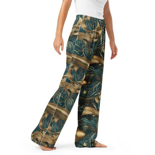 Teal Tide on a Women's Pajama Pants