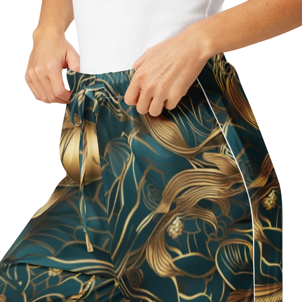 Teal Tide on Women's Pajama Pants — Product details