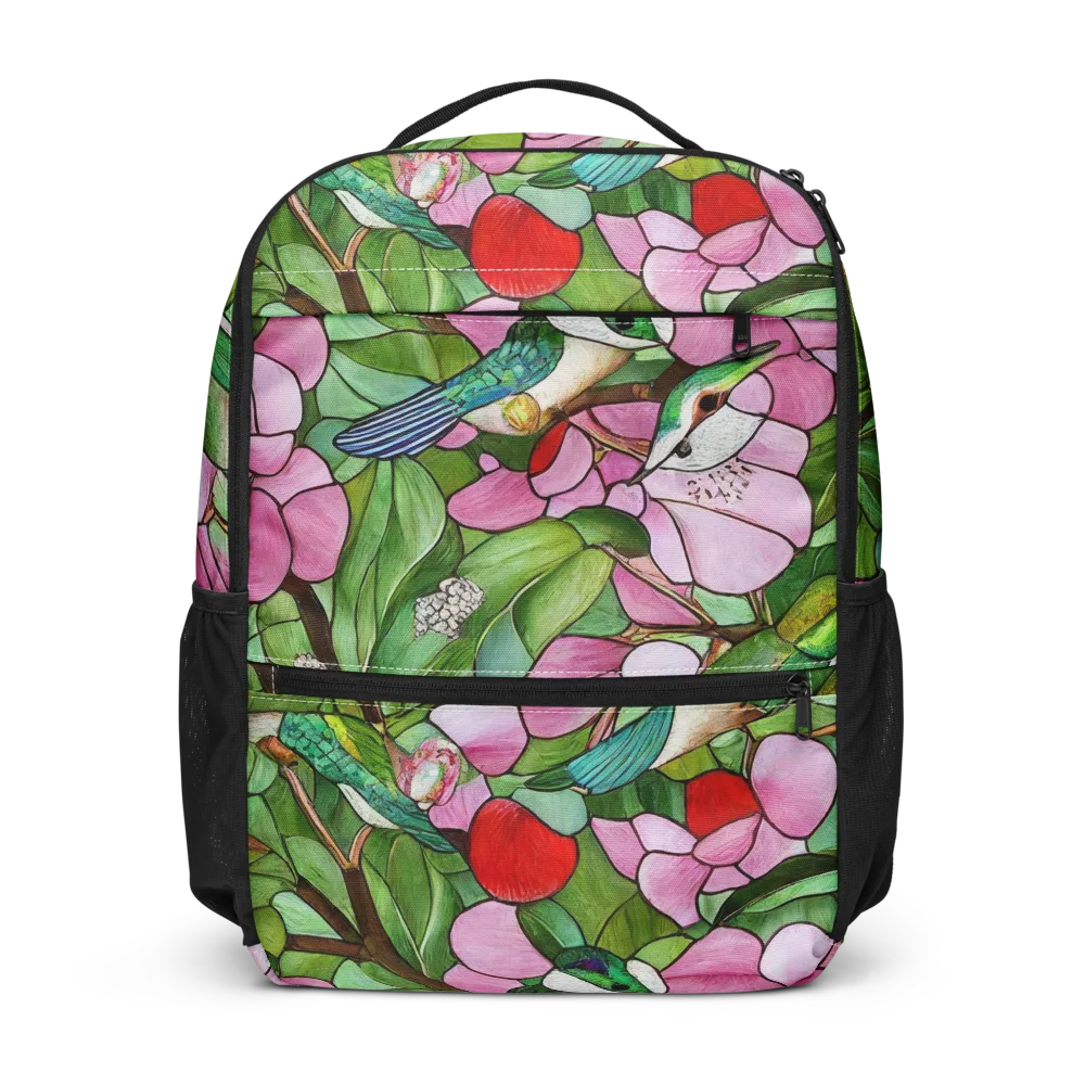 Roseglass Aviary on Utility Backpack — Front