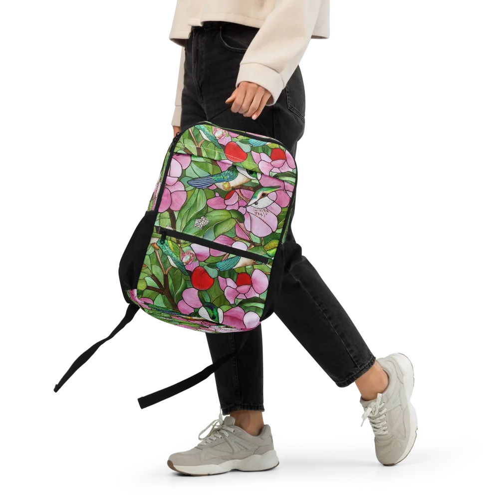 Roseglass Aviary on Utility Backpack — Front