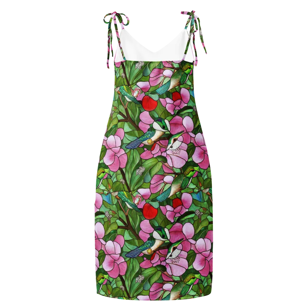 Roseglass Aviary on Slip Dress — Back