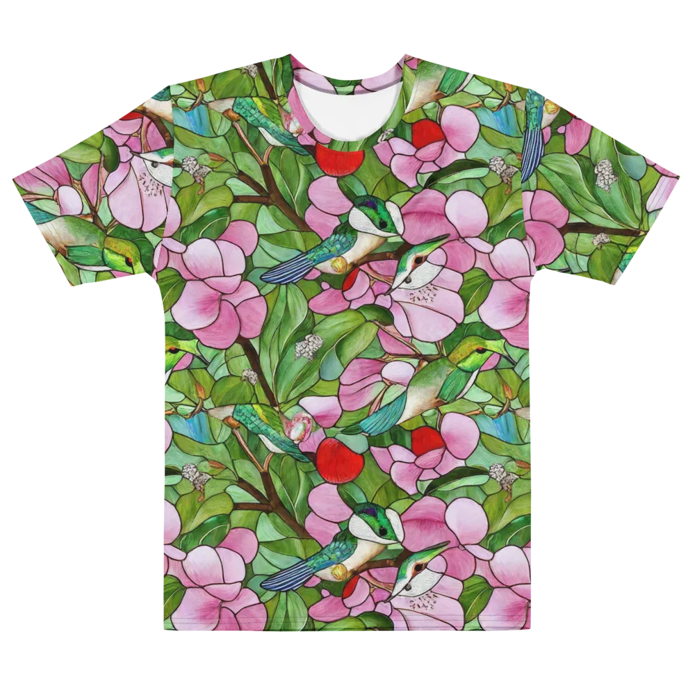 Roseglass Aviary on Men's Cotton Crew Neck T-Shirt — Front