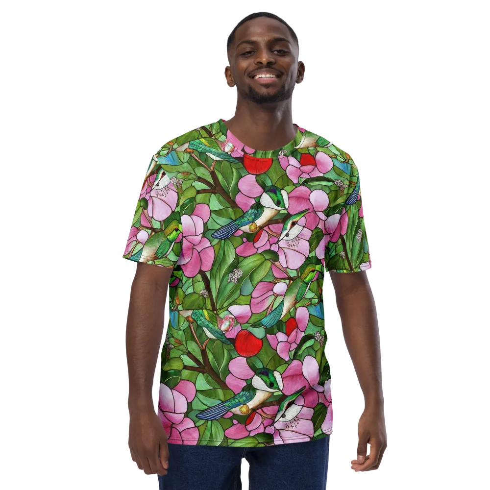 Roseglass Aviary on Men's Crew Neck T-Shirt — Front