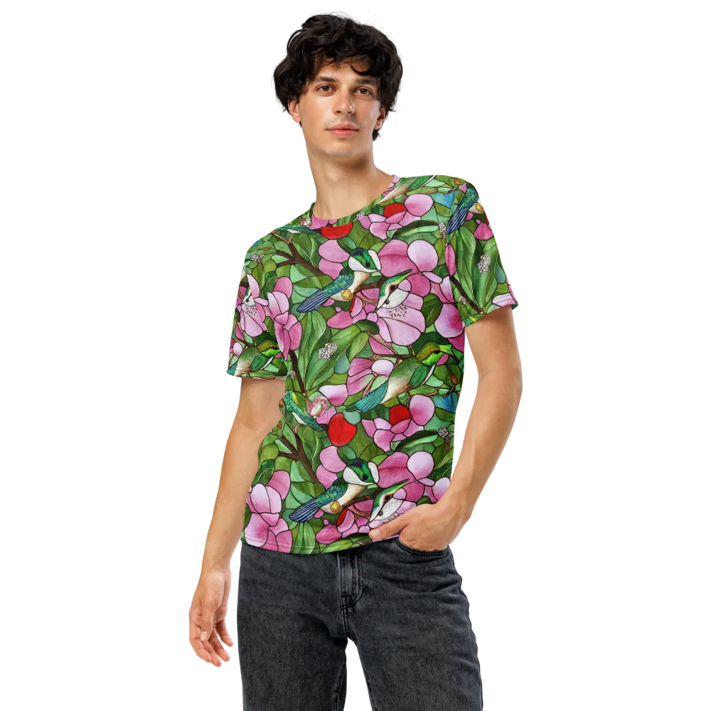 Roseglass Aviary on Men's Crew Neck T-Shirt — Front