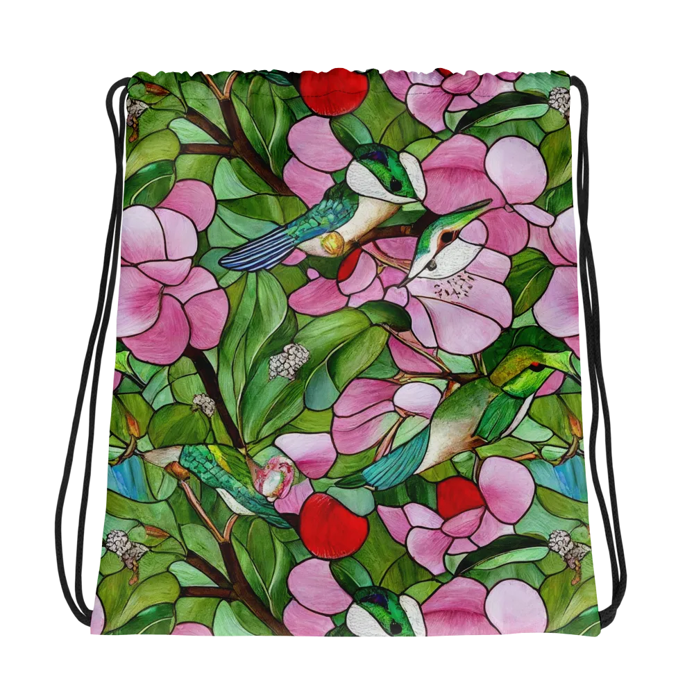 Roseglass Aviary on Drawstring Bag — Photo