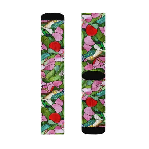 Roseglass Aviary on a Socks