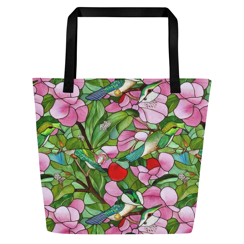 Roseglass Aviary on Large Tote Bag W/ Pocket — Front