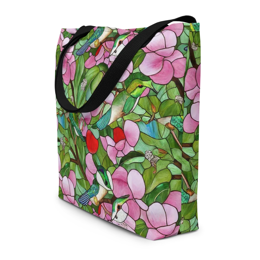 Roseglass Aviary on Large Tote Bag W/ Pocket — Front