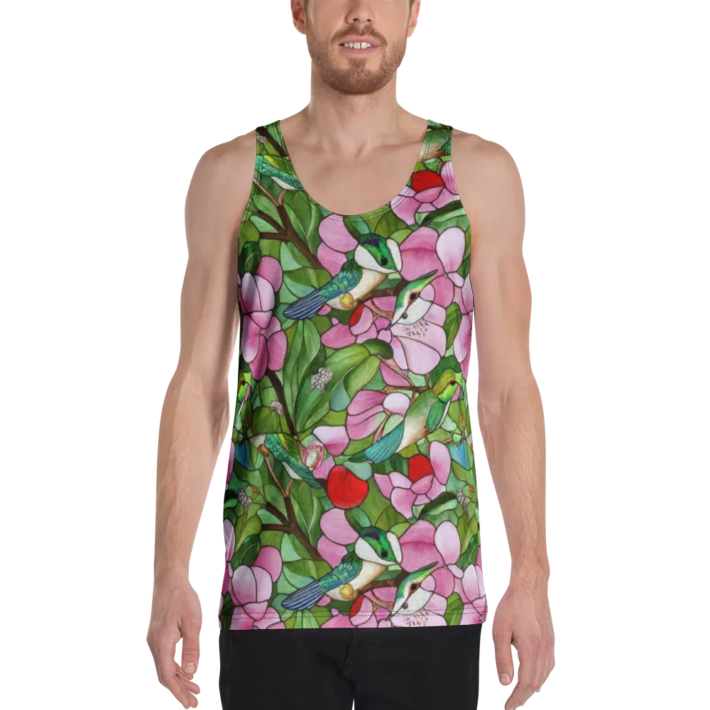 Roseglass Aviary on Men's Tank Top — Front