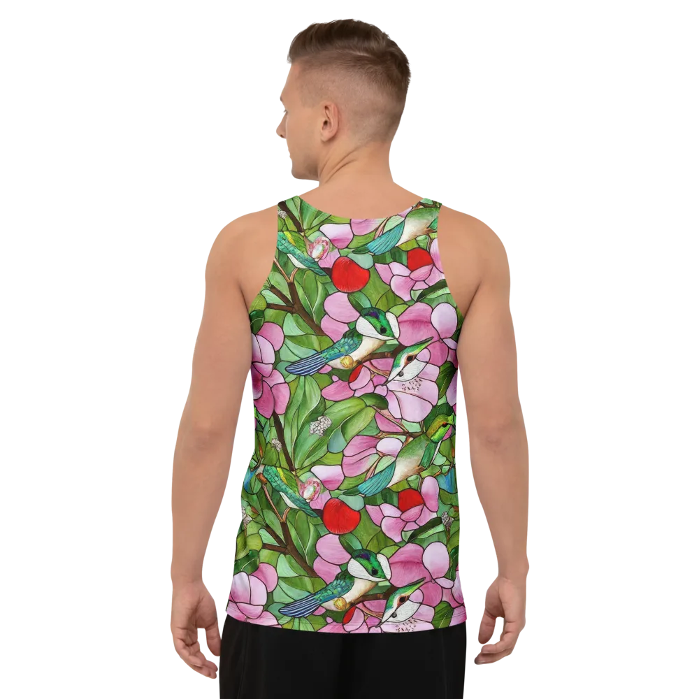 Roseglass Aviary on Men's Tank Top — Back