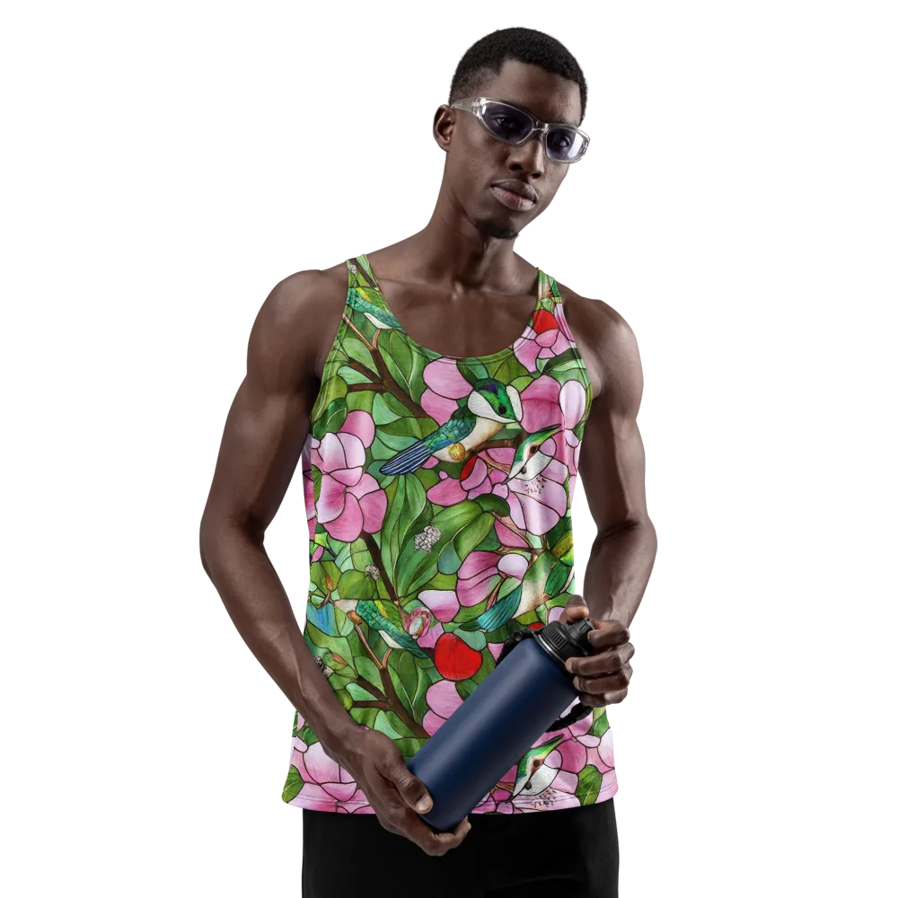 Roseglass Aviary on Men's Tank Top — Front