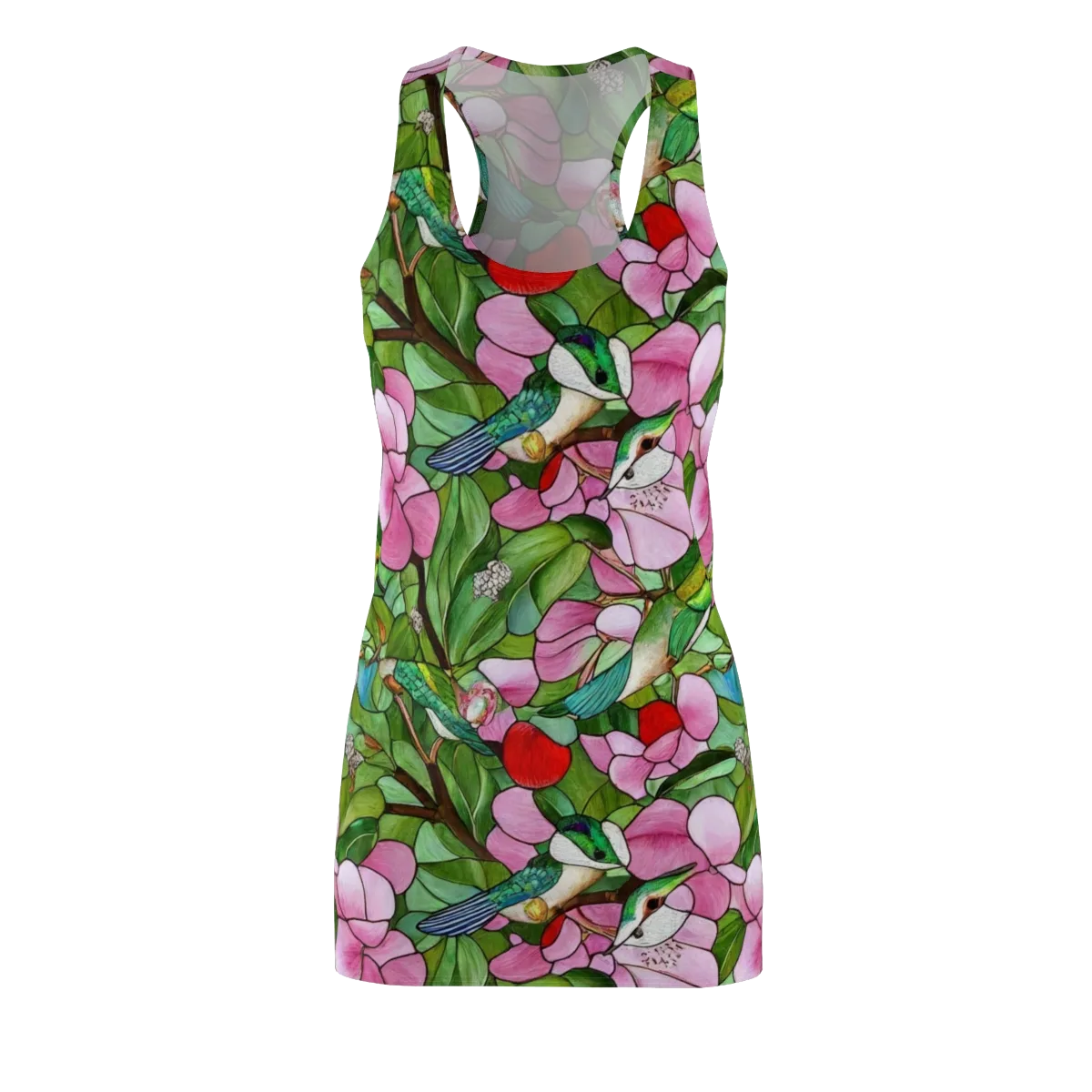 Roseglass Aviary on Racerback Dress — Front