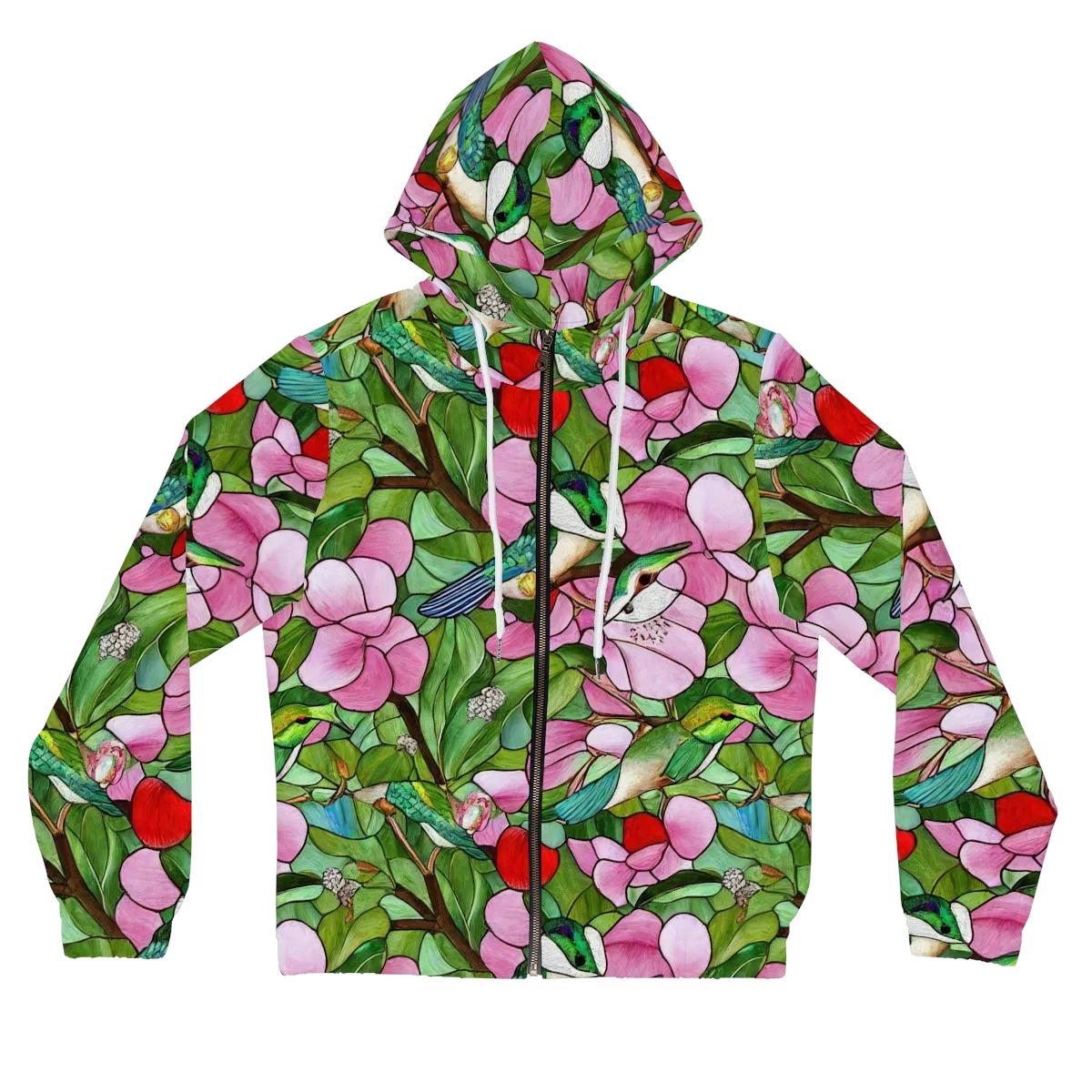 Roseglass Aviary on Women's Full-Zip Hoodie — Front