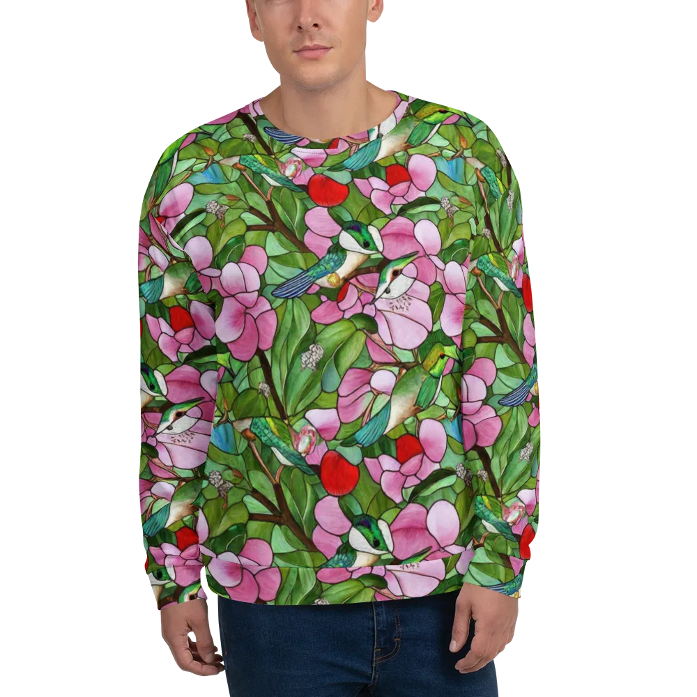 Roseglass Aviary on Sweatshirt — Front